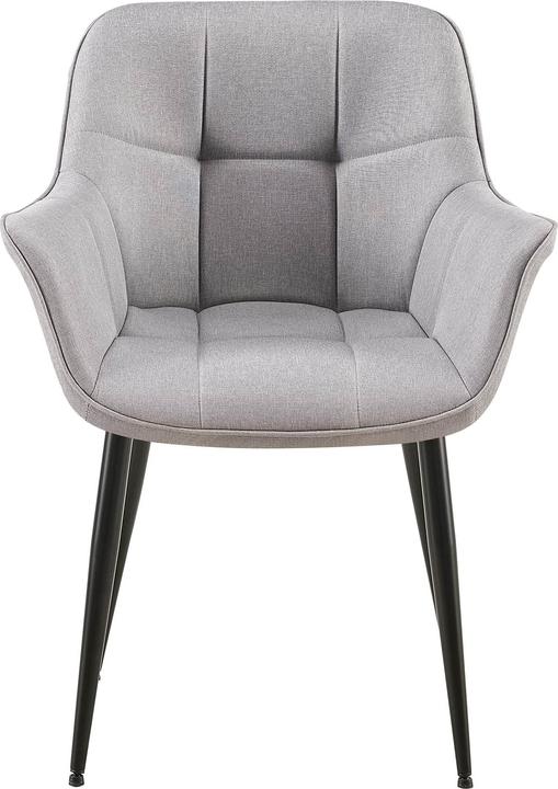 Produktbild Swisshandel24 Esszimmerstuhl Roseville Stoff, grau