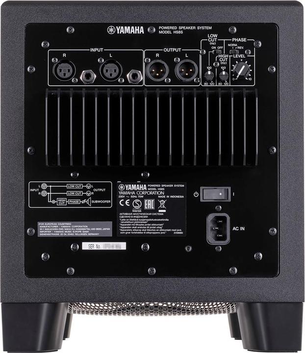 Image du produit Yamaha Hs8s (Subwoofer actif, 1 pièce, 1x 150 W)