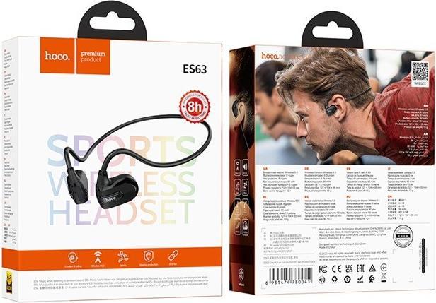Image du produit Hoco ES63 Graceful Headset Kabellose Luftleitung Konnektivität/Musik Bluetooth Schwarz (8 h, Sans fil)
