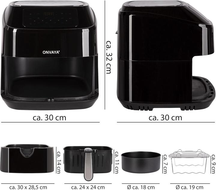 Produktbild Onvaya Airfryer XXL Heissluftfritteuse mit 10 Programmen