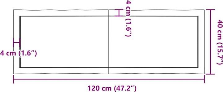Image du produit VidaXL Aneta (120 x 40 x 4 cm)