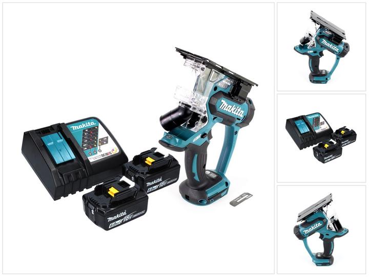 Produktbild Makita DSD 180 RG Akku Gipskartonsäge 18 V + 2x Akku 6,0 Ah + Ladegerät