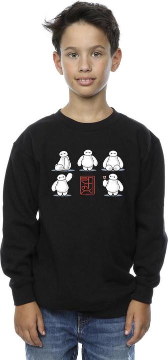 Actual product image Disney Boys Big Hero 6 Baymax Many Poses Sweatshirt (140, 146)