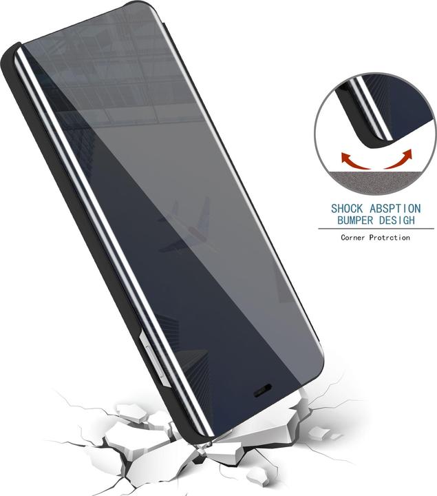 Actual product image Cadorabo Book Smart View Mirror Cover (Apple iPhone 11 Pro Max)