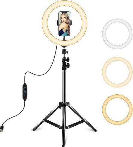 Produktbild Puluz PKT3035 Selfie Videoleuchte 26cm (Ringleuchte)