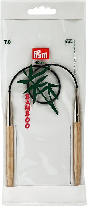Prym Ago circolare per maglieria bambù 7,00 mm, 40 cm, borsa
