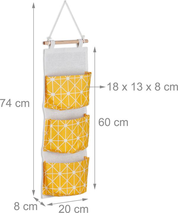 Produktbild Relaxdays Hängeorganizer (1 x, 20 x 8 x 74 cm)