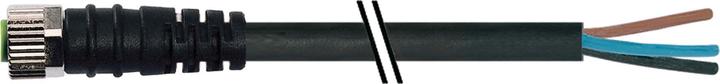 Produktbild Murr Elektronik M8 Bu. 0° freies Ltg.-ende PVC 4x0.25 sw UL/CSA 5m