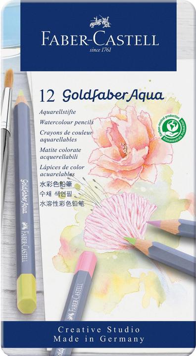 Immagine prodotto Faber-Castell Matite per acquerello Goldfaber (Multicolore, 12 x)