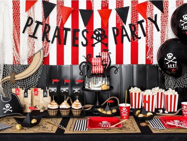 Actual product image Partydeco Pirate hat and eye patch