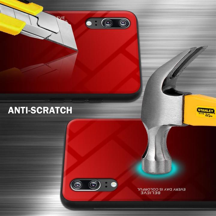 Actual product image Cadorabo TPU 2 colors glass cover (Cubot P20)