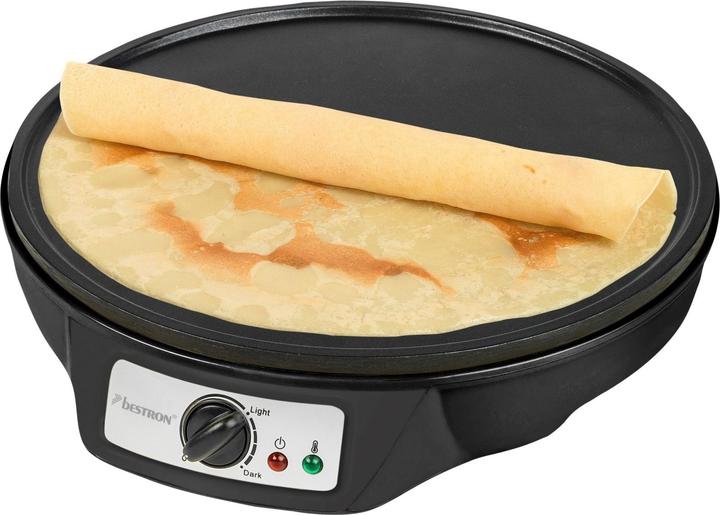 Image du produit Bestron Crêpière au design rétro, pour les crêpes de Ø 30 cm, y compris le répartiteur de pâte et le