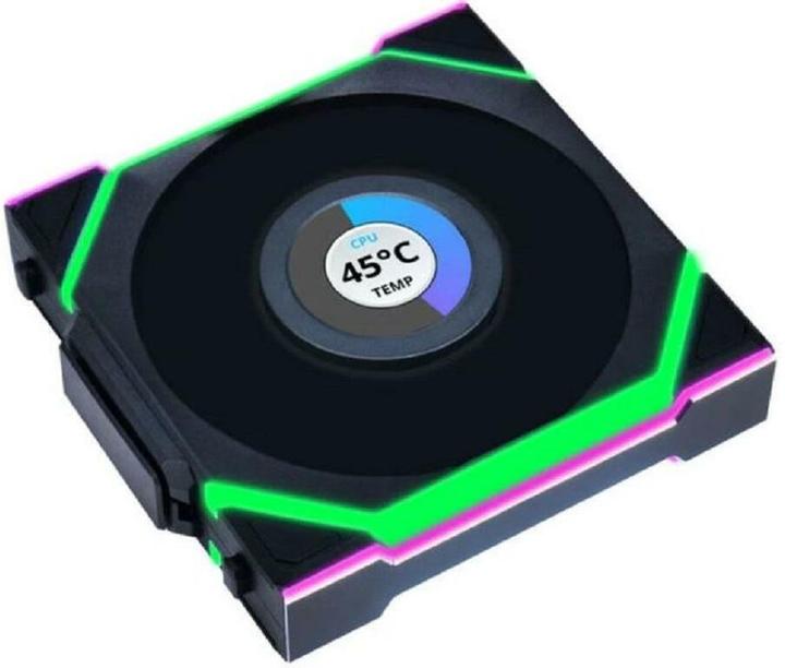 Produktbild Lian-Li UNI FAN SL Wireless LCD Lüfter, ARGB, PWM, 3er-Pack inkl. Controller - Reverse Blade, 120 mm (120 mm, 3 x)