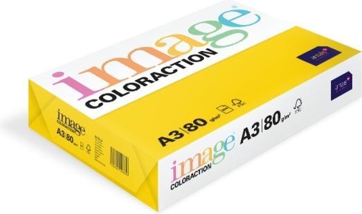 Produktbild Image Kopipapir Coloraction A3 80g Sevilla Dark yellow 500ark/pkt - (500 ark pr. pakke)