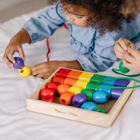 Image du produit Melissa & Doug Premières perles de bois à enfiler