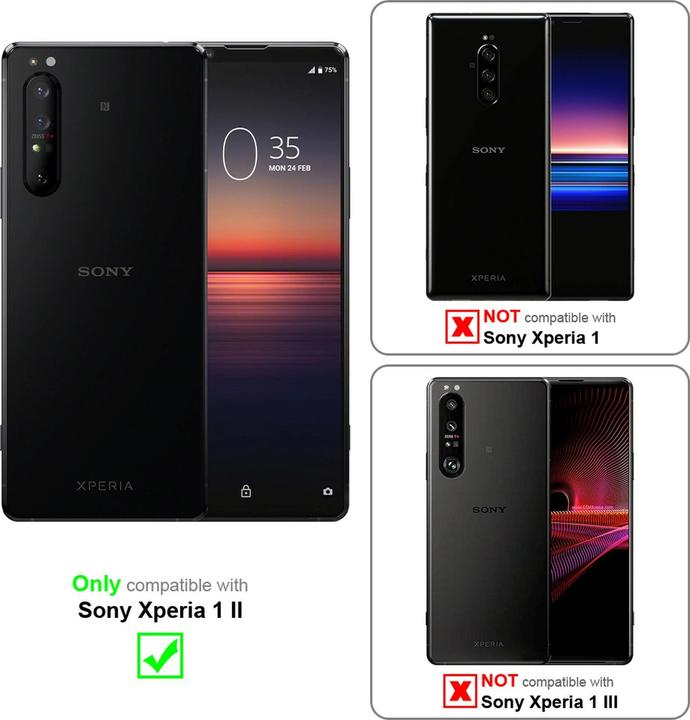Actual product image Cadorabo display protection glass (1 Piece, Sony Xperia 1 II)
