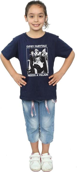 Image du produit Disney Filles Chaque conte de fées a besoin d'un méchant T-Shirt en coton (140, 146)