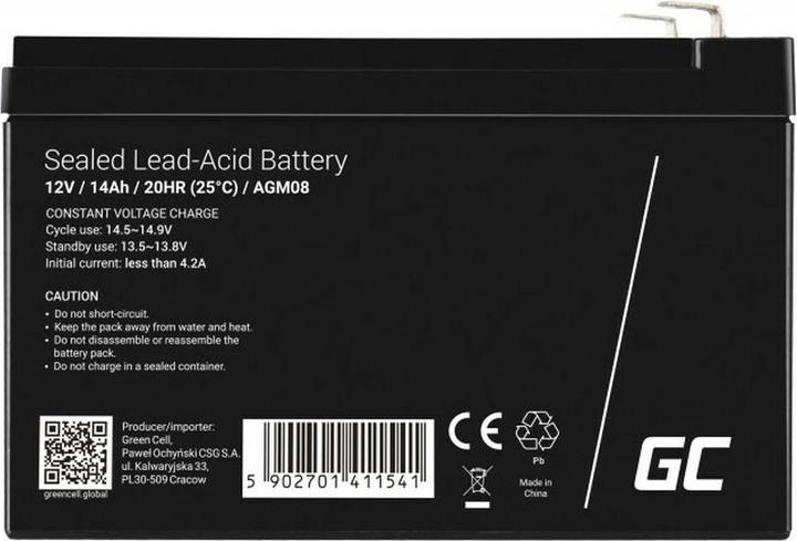 Actual product image GreenCell Battery (12 V, 14 Ah)