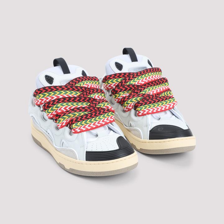 Produktbild Lanvin curb sneakers in leather and suede with multicolor laces (42)