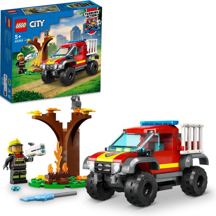 Actual product image LEGO 60393 Fire brigade pick-up truck (60393, LEGO City)