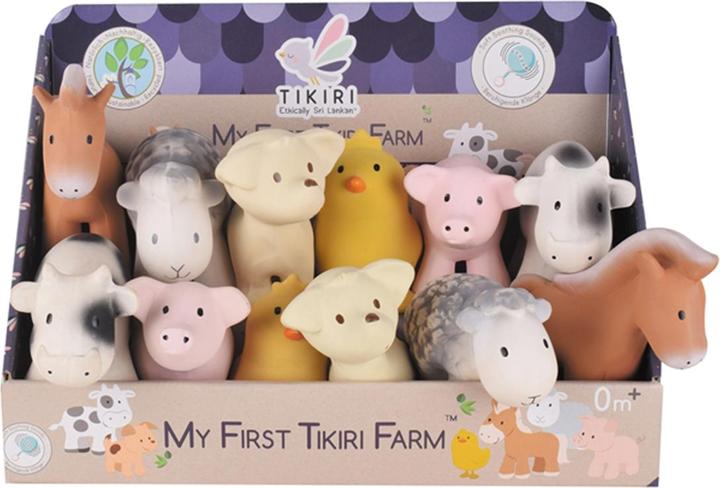 Actual product image Tikiri Rattles farm natural rubber ( assorted)