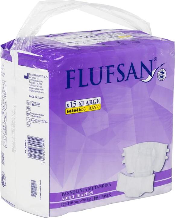 Actual product image VidaXL Flufsan disposable nappies for adults 15 pcs. (15 x, XL)