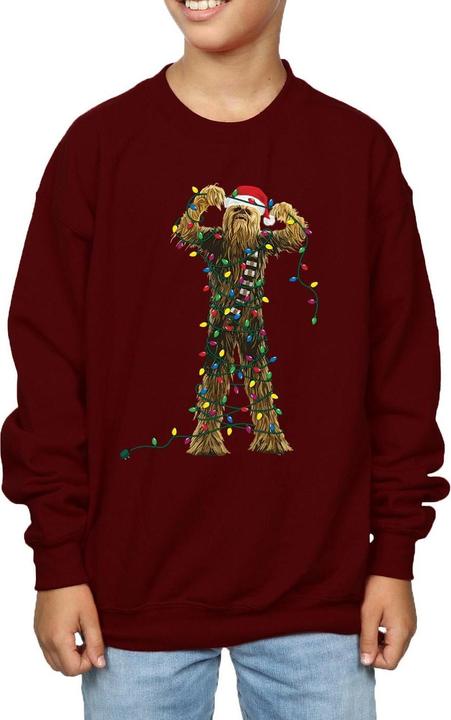 Immagine prodotto Star Wars Chewbacca Christmas Lights Felpa Ragazzi (128)