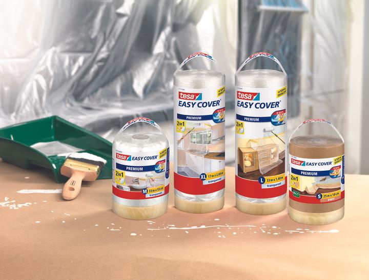 Image du produit tesa Film de masquage EASY COVER Premium pour les travaux de peinture, dérouleur inclus (550 mm)