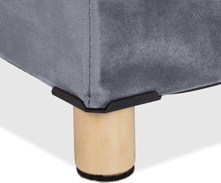 Actual product image Relaxdays Velvet stool