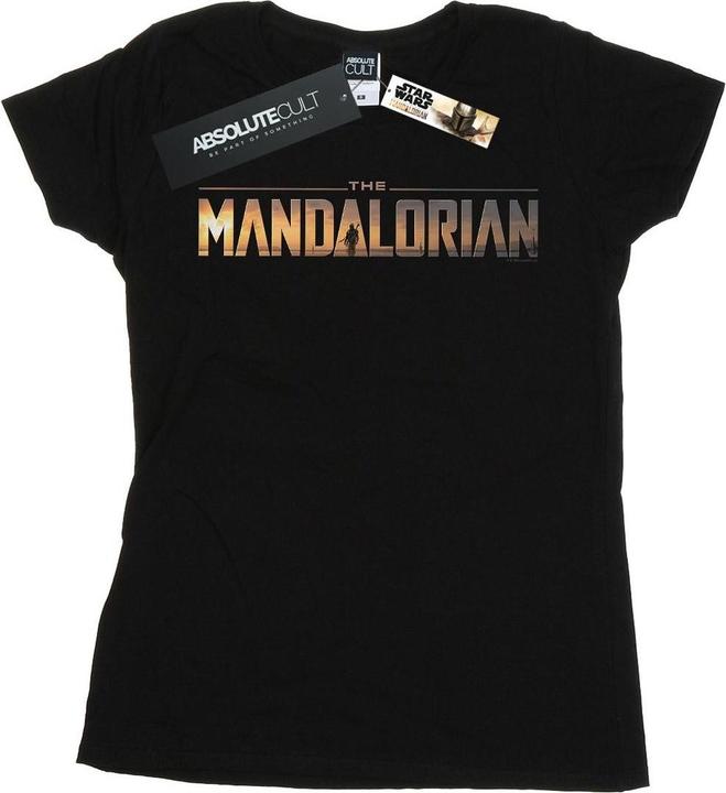 Immagine prodotto Star Wars The Mandalorian Series Logo Maglietta Donna (XXL)