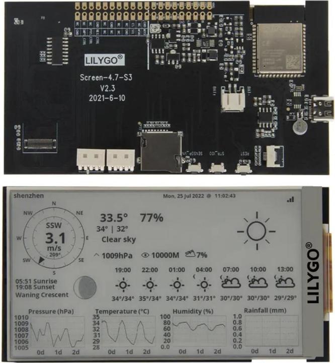 Produktbild Lilygo TTGO T5 4.7 Inch E-paper Display ESP32 Modul mit WiFi/Bluetooth V2.3