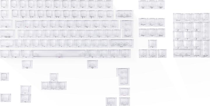 Blackstar Transparent Keycaps, 119 pcs