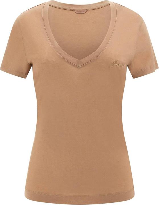 Guess Basic V-Ausschnitt T-Shirt Damen