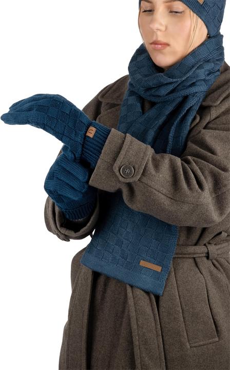 Actual product image Normani Merino gloves with design matching the Yuma Set - 9619 (One size)