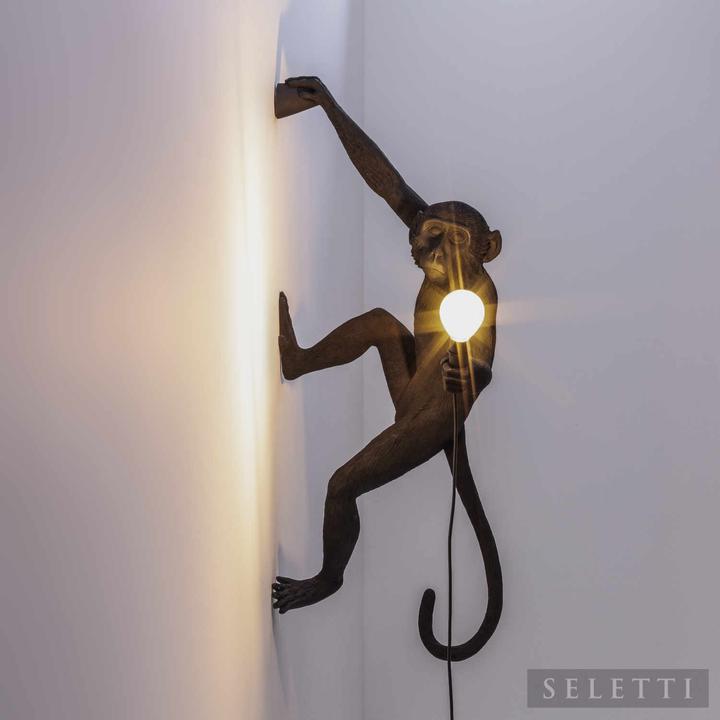 Actual product image Seletti Monkey Lamp Black Led Light (E14)