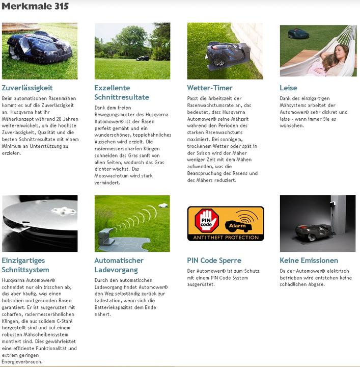 Image du produit Husqvarna Automower 315 (modèle 2017) (1500 m²)