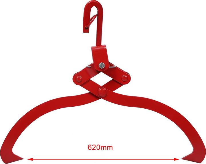Actual product image Wiltec Forestry Log Grapple Lifting Tongs for Logs up to Ø 62 cm and with a Load Capacity of 450 kg
