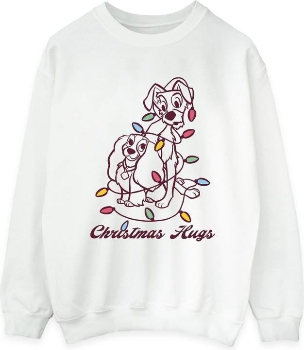 Disney Lady And The Tramp Christmas Hugs Sweatshirt