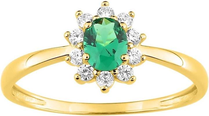 Image du produit Lara BAGUE Plaqué or - ZIRCONIA VERT - ZIRCONIA - GR. 56 (56)