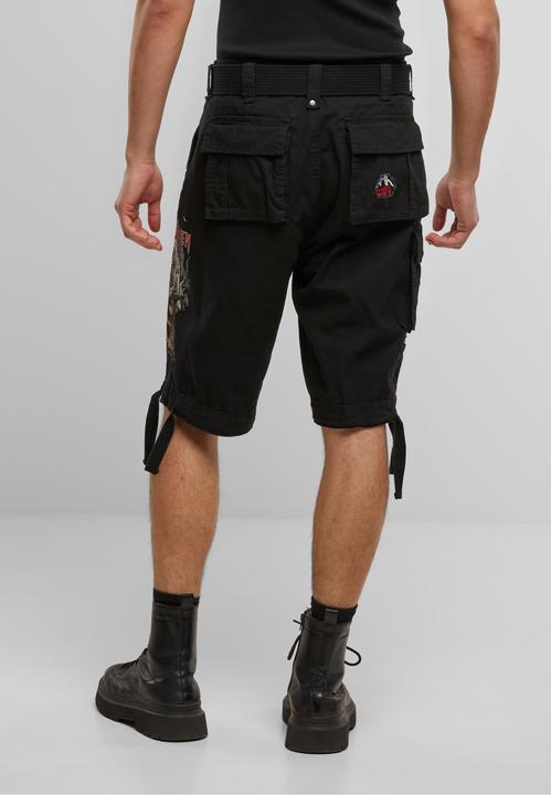 Produktbild Brandit Iron Maiden Savage Shorts The Number of The Beast black edition - 190545 (3XL)