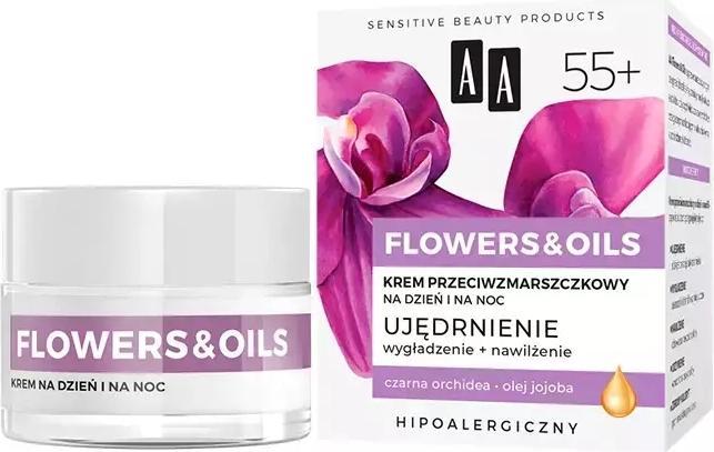 Produktbild Oceanic AA Flowers and Oils 55+ ujędrnienie krem przeciwzmarszczkowy na dzień i na noc 50ml (50 ml, Tagescreme)