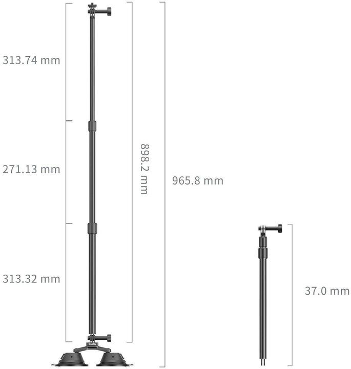 Produktbild SmallRig Kamera-Saugnapf-Autohalterungsset für Panoramaaufnahmen (Diverses Video Zubehör)