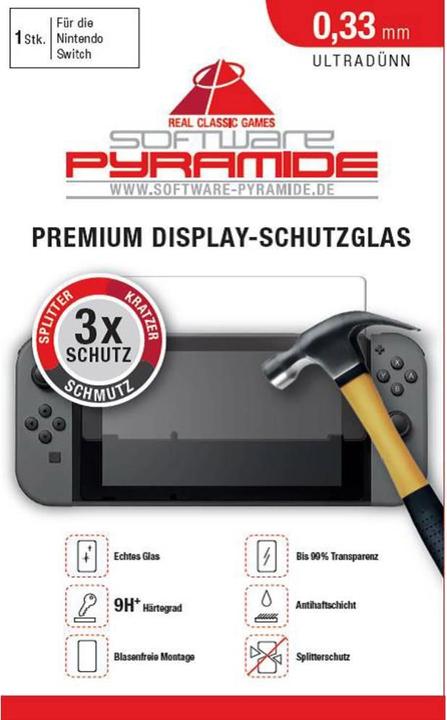 Actual product image Pyramide Premium display protection glass for Nintendo Switch (Switch)