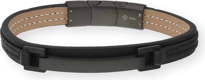 Actual product image Carat Men's Classic (22 cm, Stainless steel/leather)