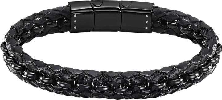 Lotus ARMBAND IM LOTUS-STIL LS2205-2/1 LEDER, HERREN (22 cm, Leder, Edelstahl)