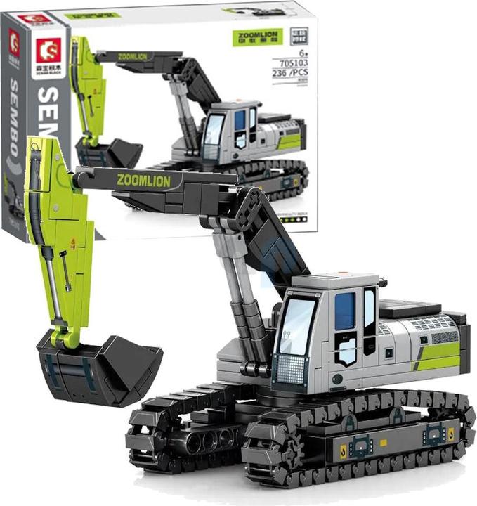 Image du produit Sembo 705103 - Excavateur Rauppen Zoomlion (236 pièces)