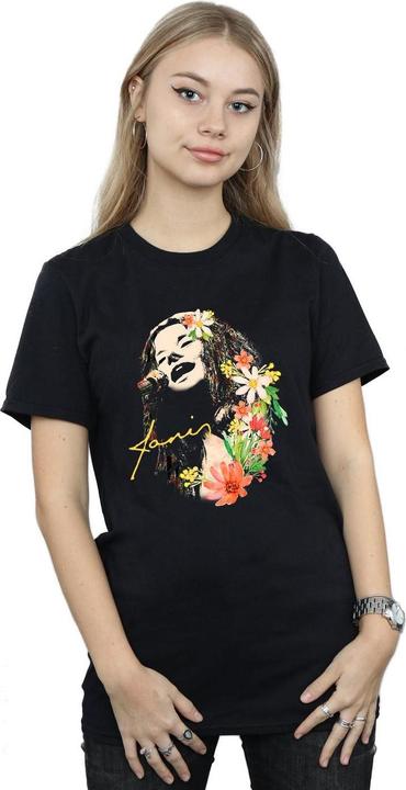 Produktbild Janis Joplin Floral Pattern TShirt (XXL)