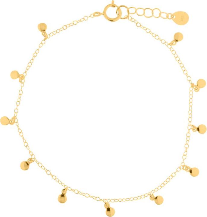 Image du produit Leyda Collier De Bras Plaquettes (18 cm, plaqué or 750 / 18 K, Argent 925)