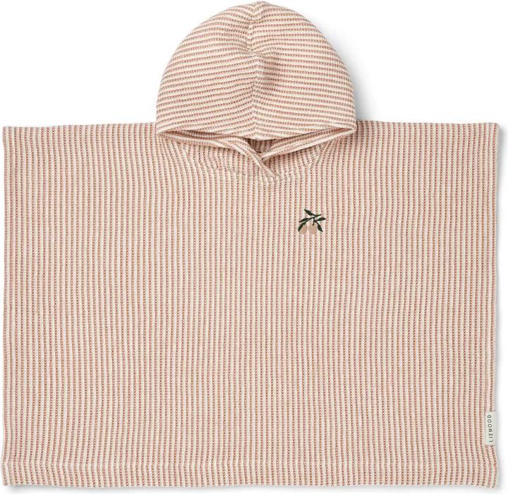 Produktbild Liewood Kinder Bade Poncho Paco gestreift Tuscany Rose