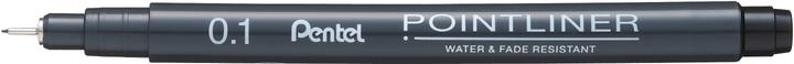 Image du produit Pentel PentelArts Fineliner permanent Pointliner, noir, 0,1 mm (Noir, 1 x)